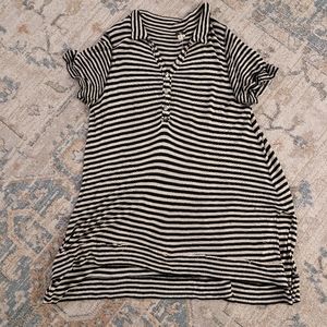We the Free Free People striped distressed tunic